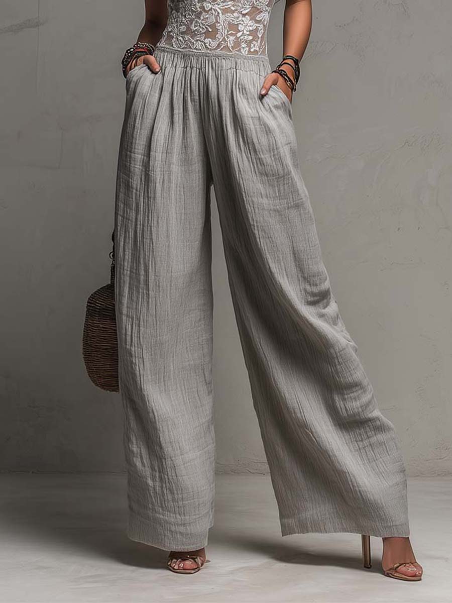 Ariadna · Mono Boho Encaje Pernera Ancha