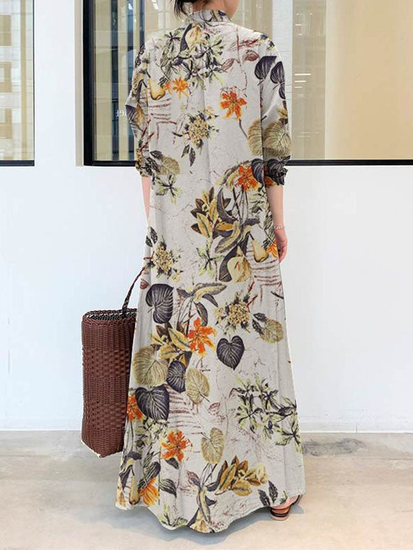 Gabriela · Vestido Camisero Estampado Tallas Grandes