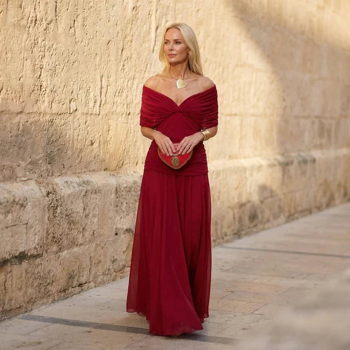 Harper | Vestido Elegante Rojo