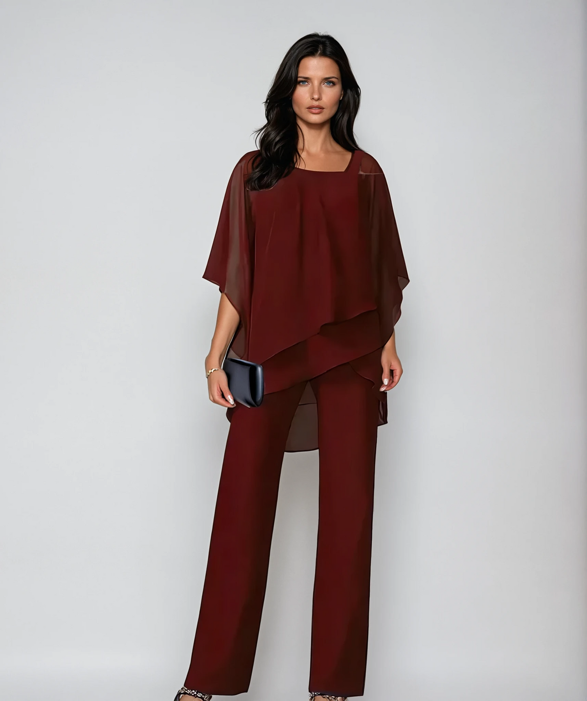 Anabel · Conjunto Dos Piezas Elegante con Capas