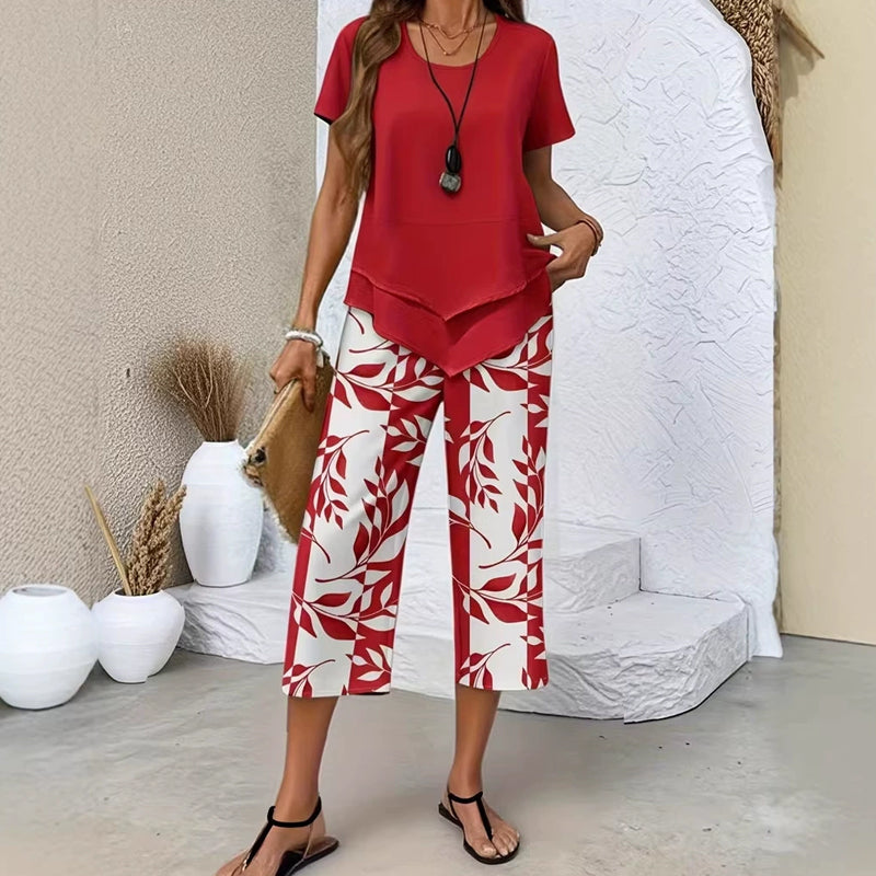Conjunto Multicapa Cuello Redondo
