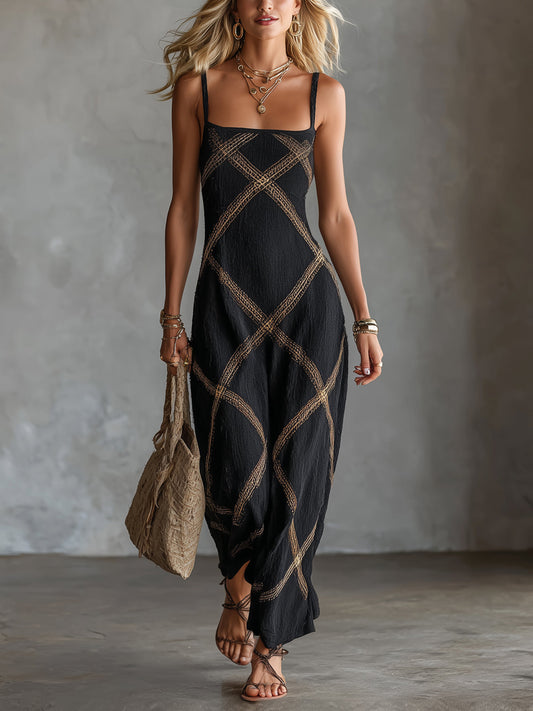 Alba · Vestido Maxi Estampado Geométrico