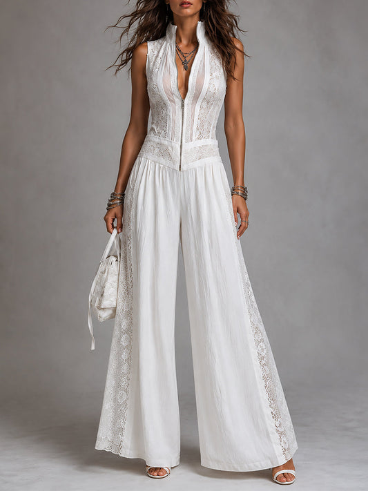 Valentina · Mono Largo de Tencel con Encaje