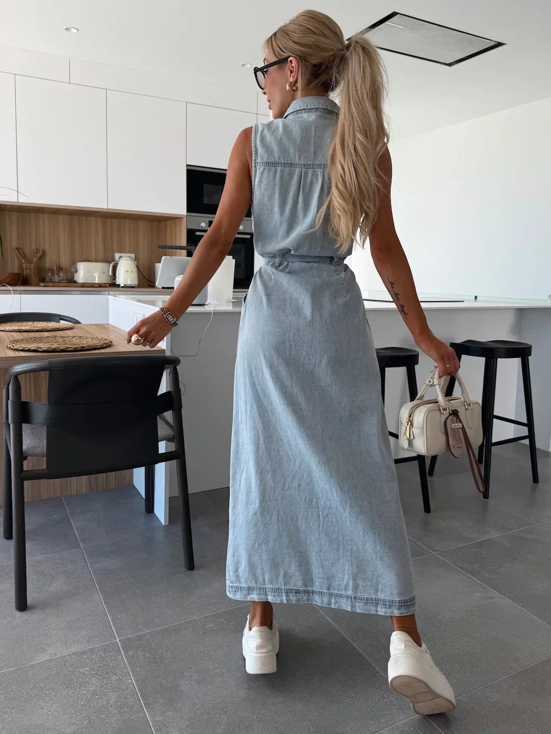Isabelle · Vestido Maxi Denim