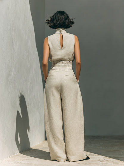 MARIA | CONJUNTO MINIMALISTA DE LINO