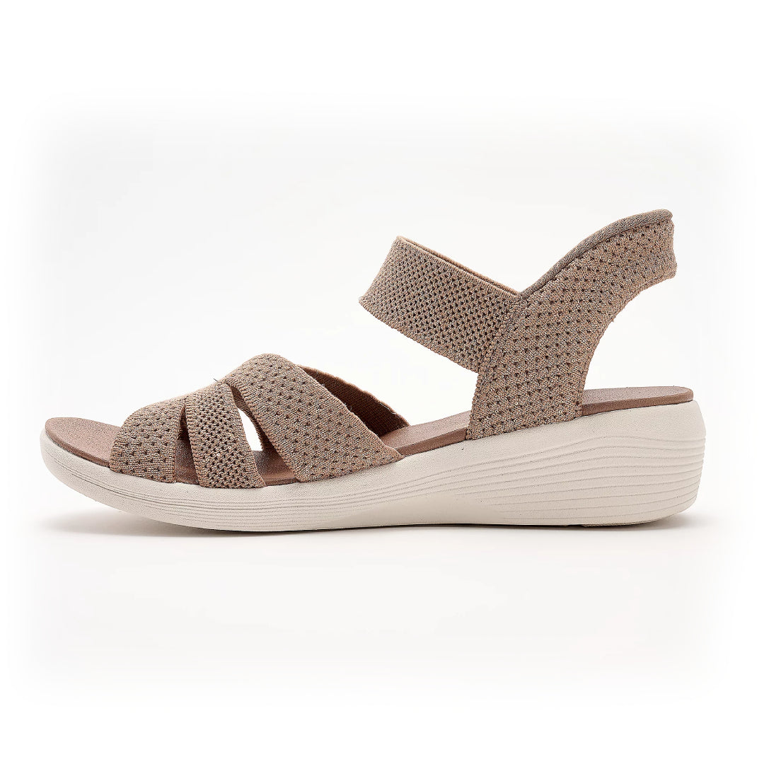 Sofía · Sandalias de Cuña con Tejido Elástico