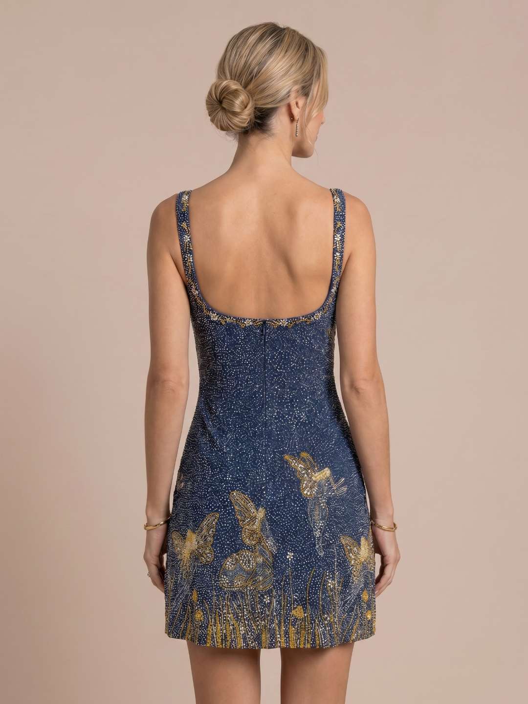 Vestido mini brillo celestial