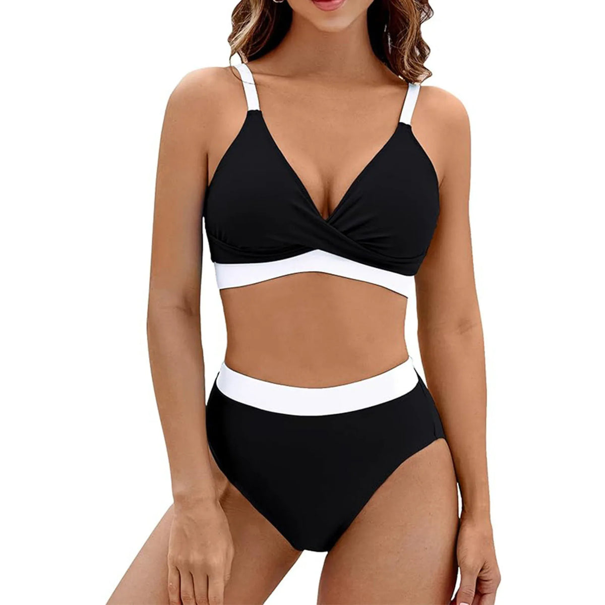 Sarena · Bikini Moldeador Escote en V Talle Alto