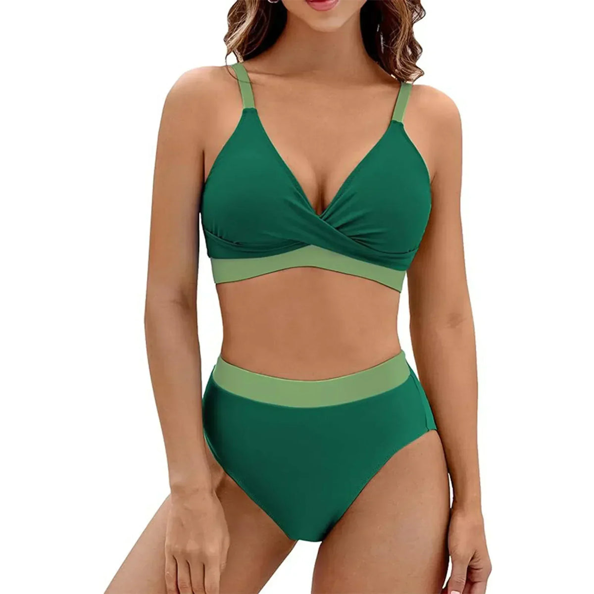 Sarena · Bikini Moldeador Escote en V Talle Alto