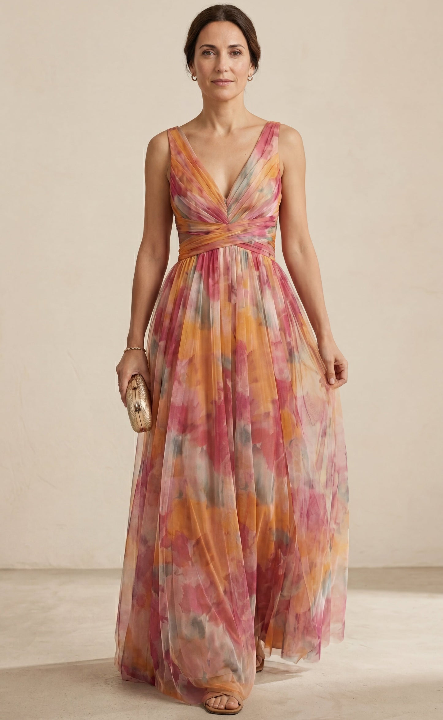 Giselle - vestido largo con estampado floral