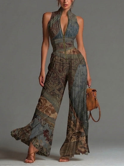 Zulema · Mono Largo de Gasa con Estampado Boho