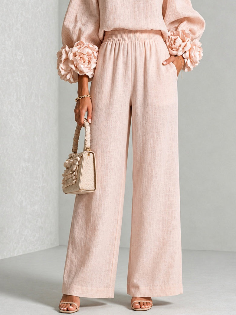 Andrea · Conjunto Dos Piezas Puños de Flores
