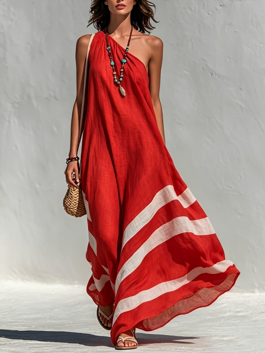 Elena - Vestido Maxi Un Hombro