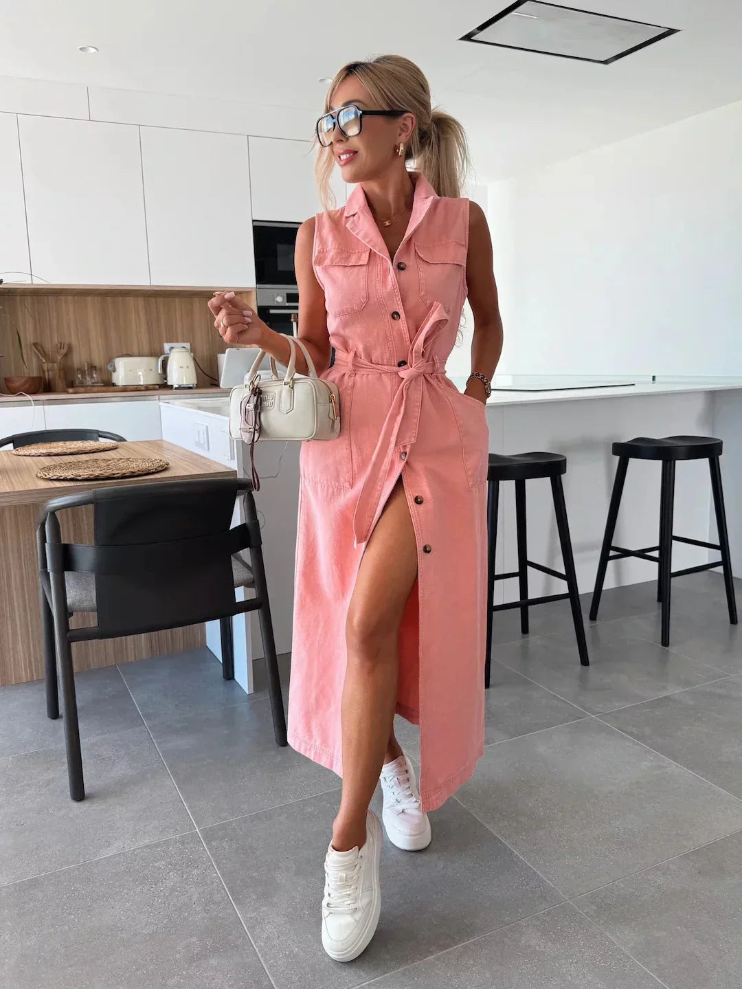 Isabelle · Vestido Maxi Denim