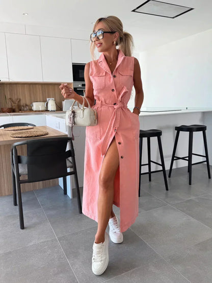 Isabelle · Vestido Maxi Denim