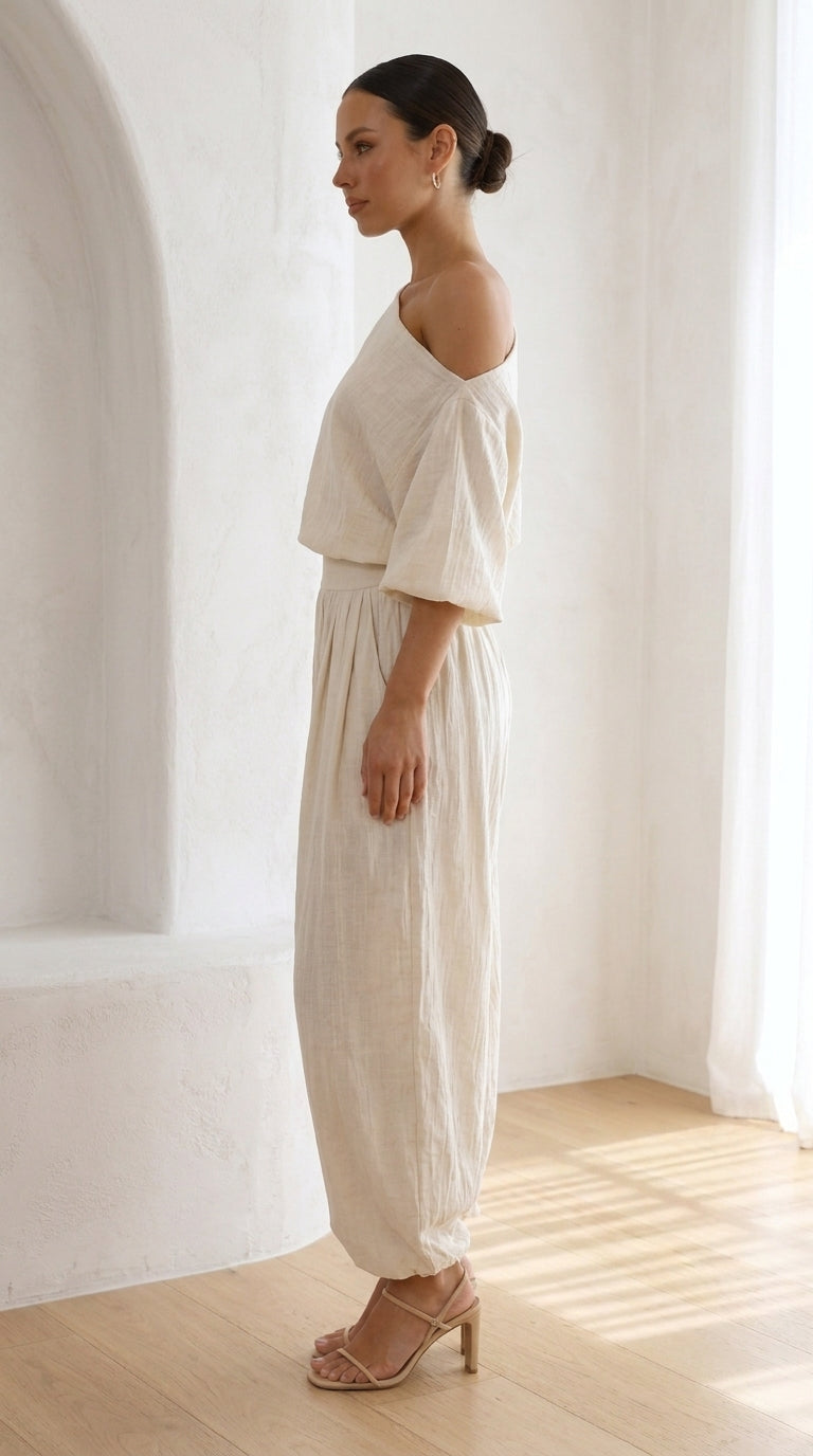 Conjunto de Lino Off-white