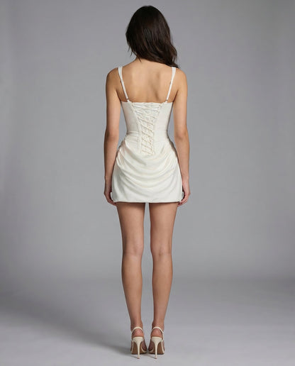Vestido mini drapeado