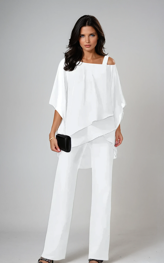 Anabel · Conjunto Dos Piezas Elegante con Capas