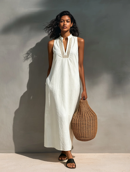 Noa · Vestido Maxi Escote Asimétrico