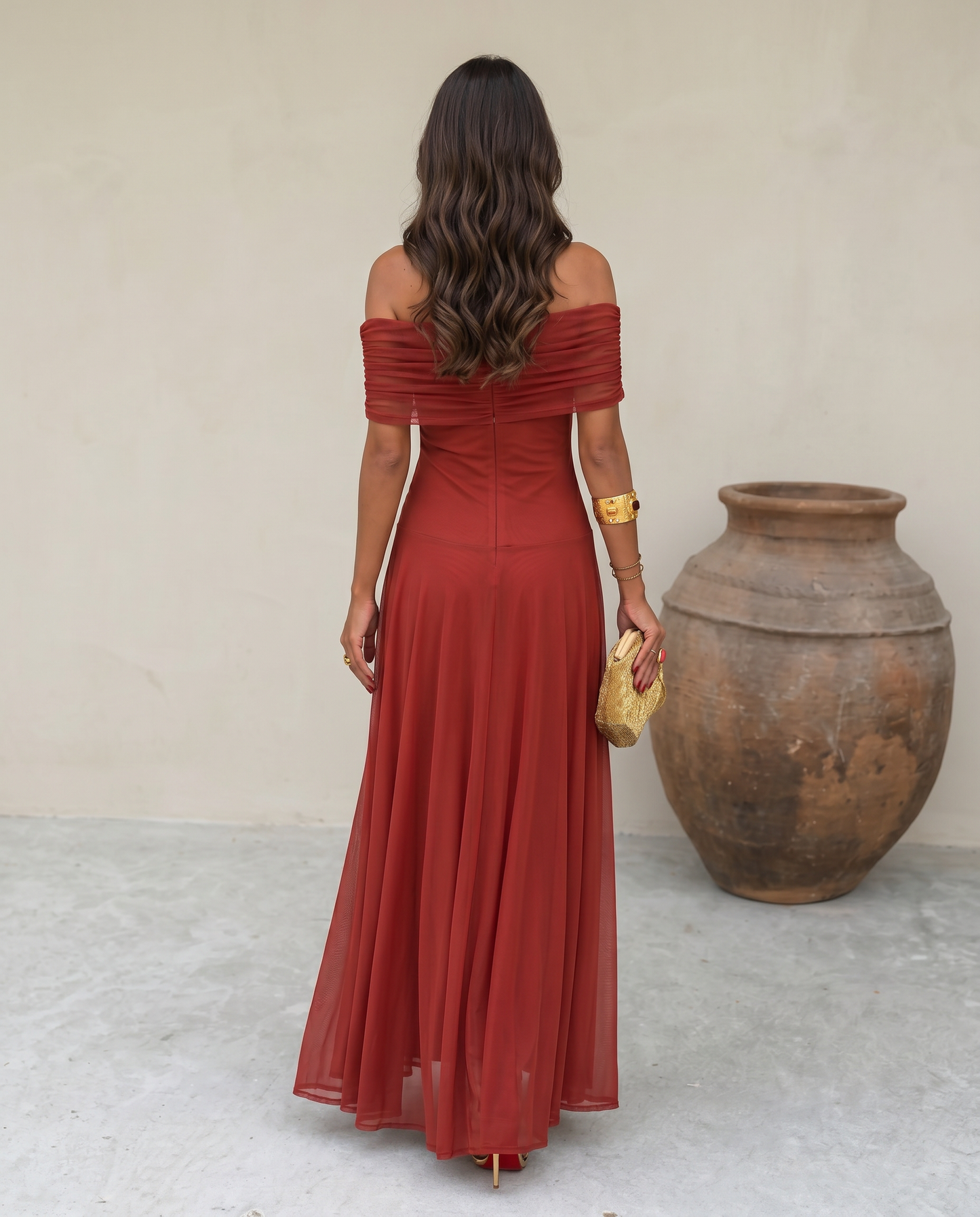 Vestido Toledo en rojo