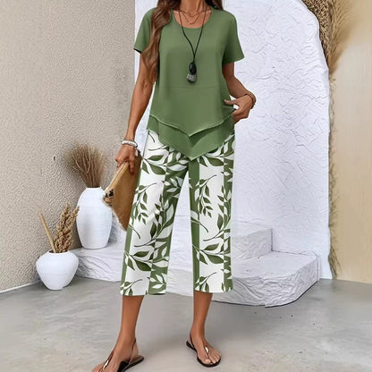 Conjunto Multicapa Cuello Redondo