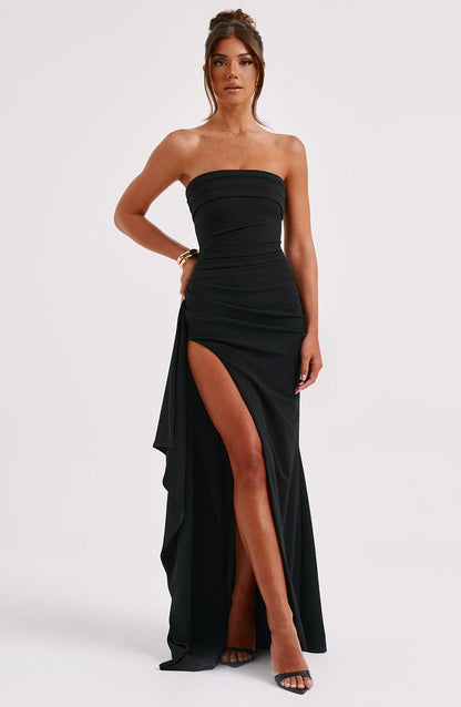 Omina | Vestido Maxi Luxe sin Tirantes